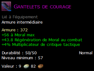 Gantelets de courage