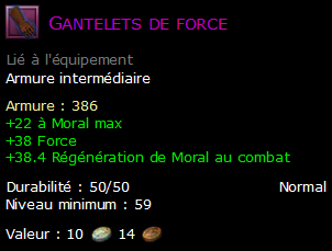 Gantelets de force