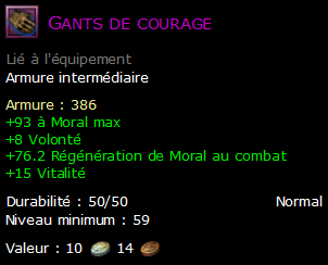 Gants de courage