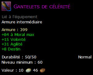 Gantelets de célérité