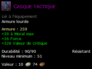 Casque tactique