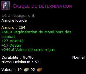 Casque de détermination