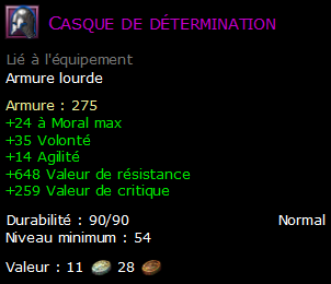 Casque de détermination