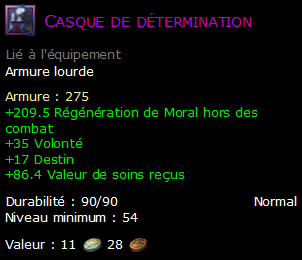 Casque de détermination