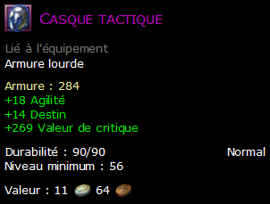 Casque tactique