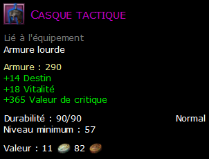 Casque tactique