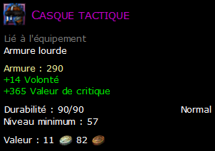 Casque tactique