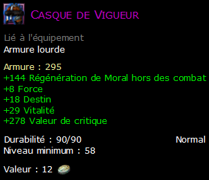 Casque de Vigueur