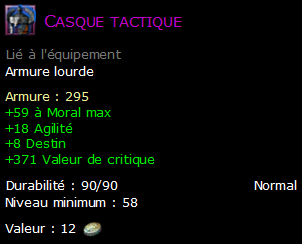 Casque tactique