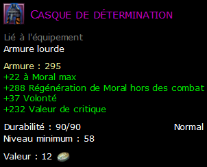 Casque de détermination