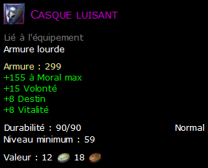 Casque luisant