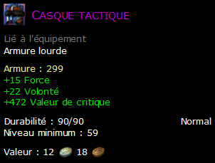 Casque tactique