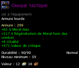 Casque tactique