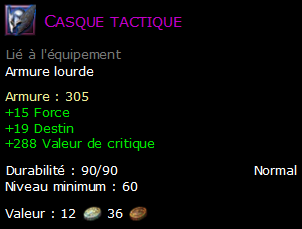 Casque tactique