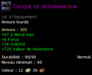 Casque de détermination