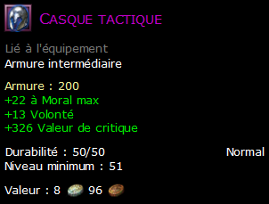 Casque tactique