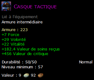 Casque tactique