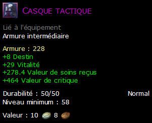 Casque tactique