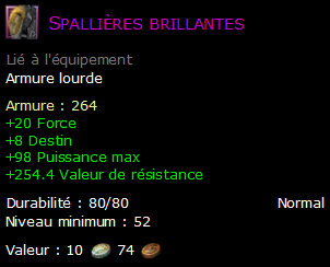 Spallières brillantes