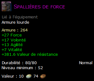 Spallières de force