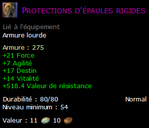 Protections d'épaules rigides