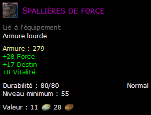 Spallières de force