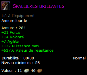 Spallières brillantes