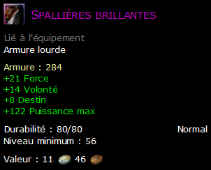 Spallières brillantes