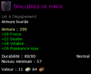 Spallières de force