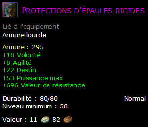 Protections d'épaules rigides