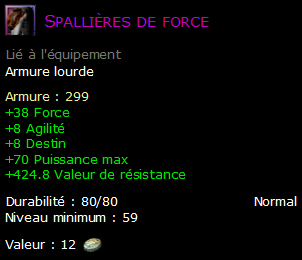 Spallières de force