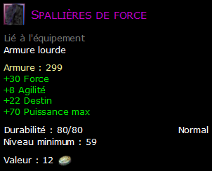 Spallières de force