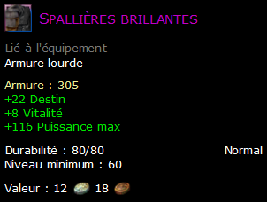 Spallières brillantes