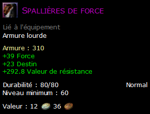 Spallières de force