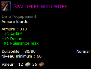 Spallières brillantes