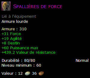 Spallières de force