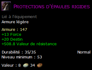 Protections d'épaules rigides