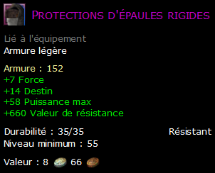 Protections d'épaules rigides