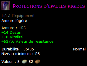 Protections d'épaules rigides