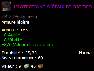 Protections d'épaules rigides