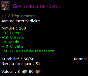 Spallières de force