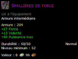 Spallières de force