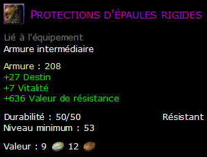 Protections d'épaules rigides