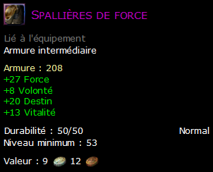 Spallières de force