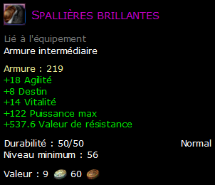 Spallières brillantes