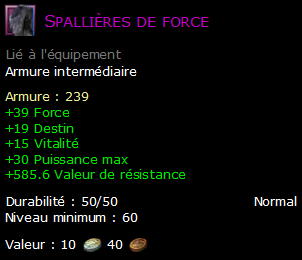 Spallières de force