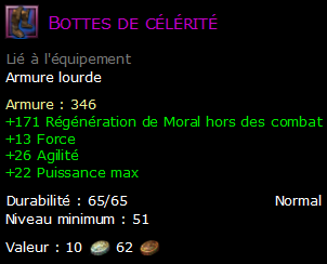 Bottes de célérité