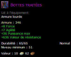 Bottes traitées