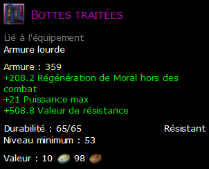 Bottes traitées