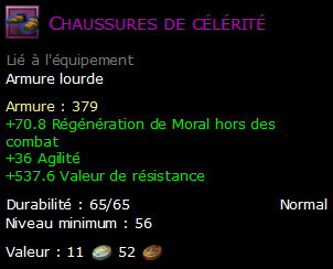 Chaussures de célérité